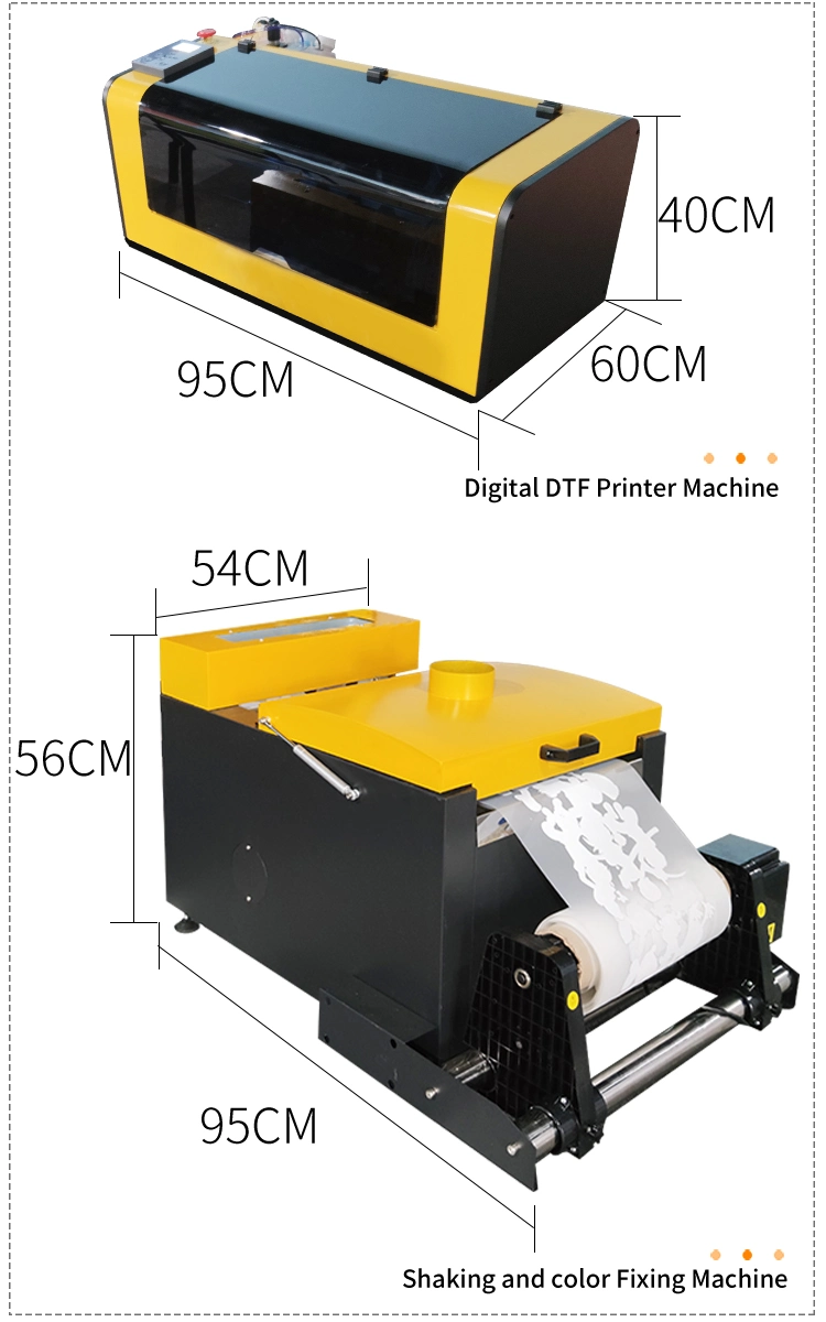 Lifetime Maintenance Hot Sale A3 Dtf Digital Printer Pet Film Textile Garment Printing Machine