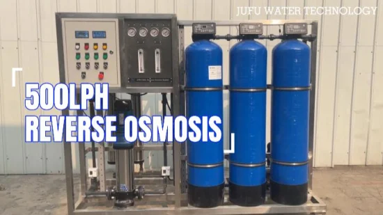 Máquina de filtro de agua de ósmosis inversa de planta industrial RO 500lph