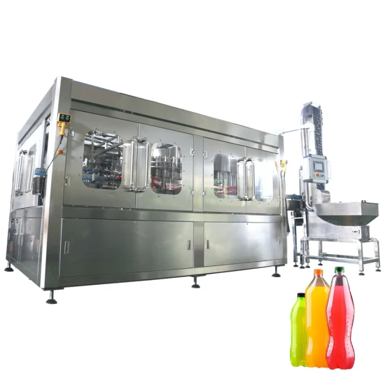 Máquina rotativa automática de lavado de botellas para mascotas, llenado y tapado 3 en 1, para jugo, bebidas carbonatadas energéticas